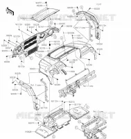 GARDE BOUE AVANT pour Kawasaki MULE PRO-DX 2022