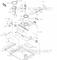 RESERVOIR CARBURANT pour Kawasaki MULE PRO-DX 2022