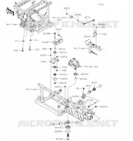 SUPPORT MOTEUR pour Kawasaki MULE PRO-DX 2022