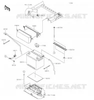 BATTERIE pour Kawasaki TERYX KRX 1000 2021