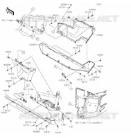 CACHE LAT&Eacute;RAL pour Kawasaki TERYX KRX 1000 2021