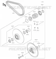 VARIATEUR PRIMAIRE/COURROIE pour Kawasaki TERYX KRX 1000 2021