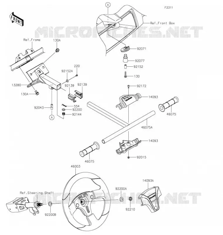 GUIDON Kawasaki SSV 1000 2021 TERYX KRX 1000  KRF1000CMFNN