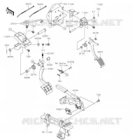 PEDALE DE FREIN/LEVIER ACCELERATEUR pour Kawasaki TERYX KRX 1000 2021