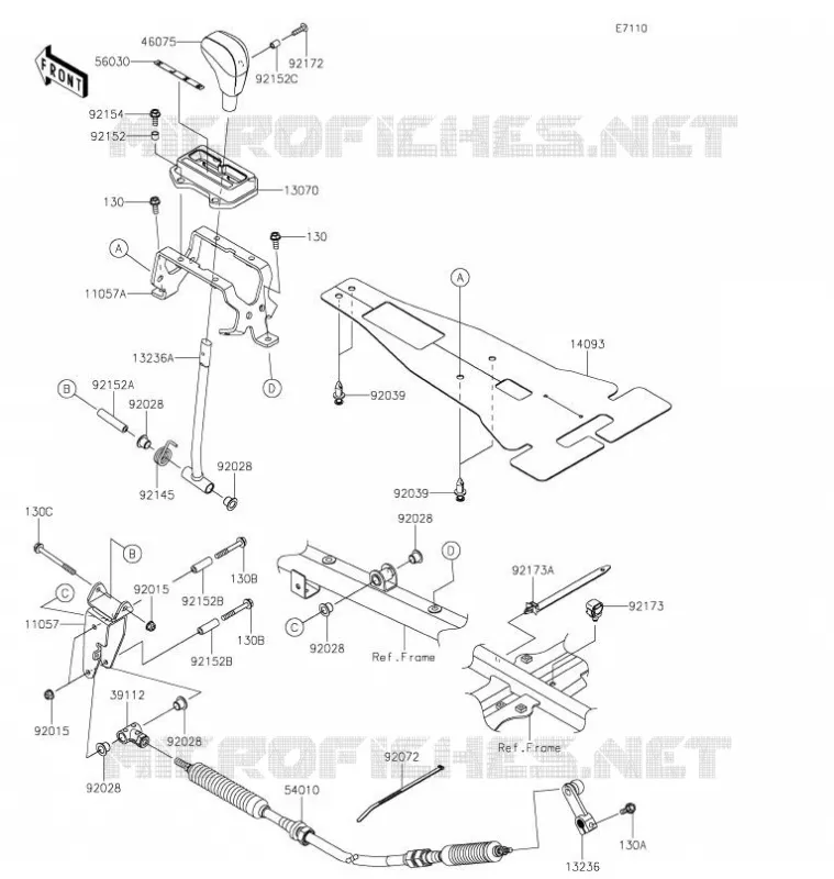 CONTROLE Kawasaki SSV 1000 2021 TERYX KRX 1000  KRF1000DMFNN