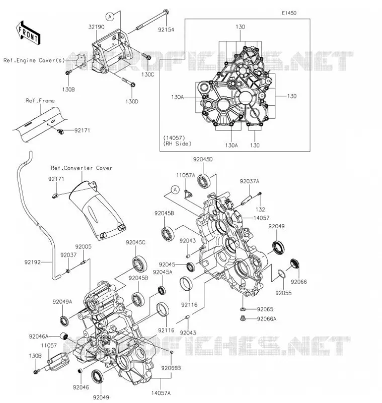 PONT Kawasaki SSV 1000 2021 TERYX KRX 1000  KRF1000DMFNN