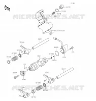 FOURCHETTE/BARRILLET DE SELECTION pour Kawasaki TERYX4 2022