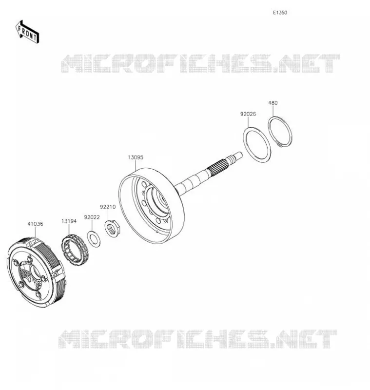 EMBRAYAGE Kawasaki SSV 800 2022 TERYX4  KRT800JNFNL