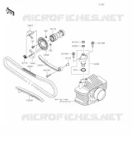 ARBRE A CAME/TENDEUR pour Kawasaki KLX110R 2022