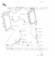 TUYAU D'EAU pour Kawasaki KLX450R 2022
