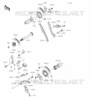 ARBRE A CAME/TENDEUR pour Kawasaki BRUTE FORCE 750 4X4I EPS 2021