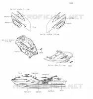 AUTOCOLLANT pour Kawasaki JET SKI ULTRA LX 2019