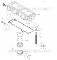 CYLINDRE/PISTON pour Kawasaki JET SKI ULTRA LX 2019
