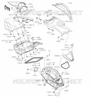 PIECE COQUE MILIEU pour Kawasaki JET SKI ULTRA LX 2019