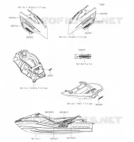 AUTOCOLLANT pour Kawasaki JET SKI ULTRA 310X 2021