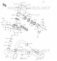 &Eacute;CHAPPEMENT pour Kawasaki JET SKI ULTRA 310X 2021