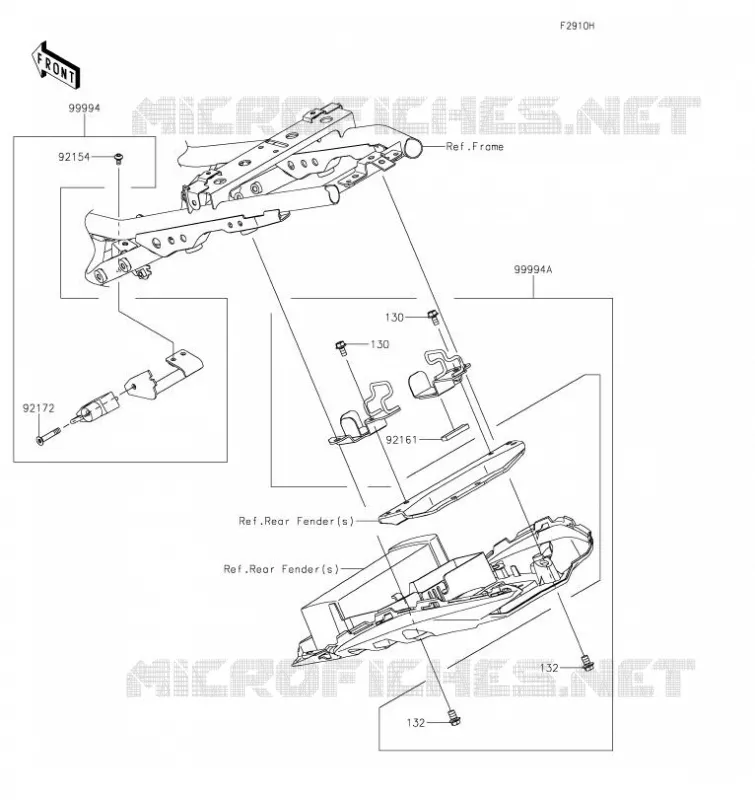 ACCESSOIRE(U-Lock Bracket etc.) Kawasaki MOTOS 650 2017 Z650  ER650HHF