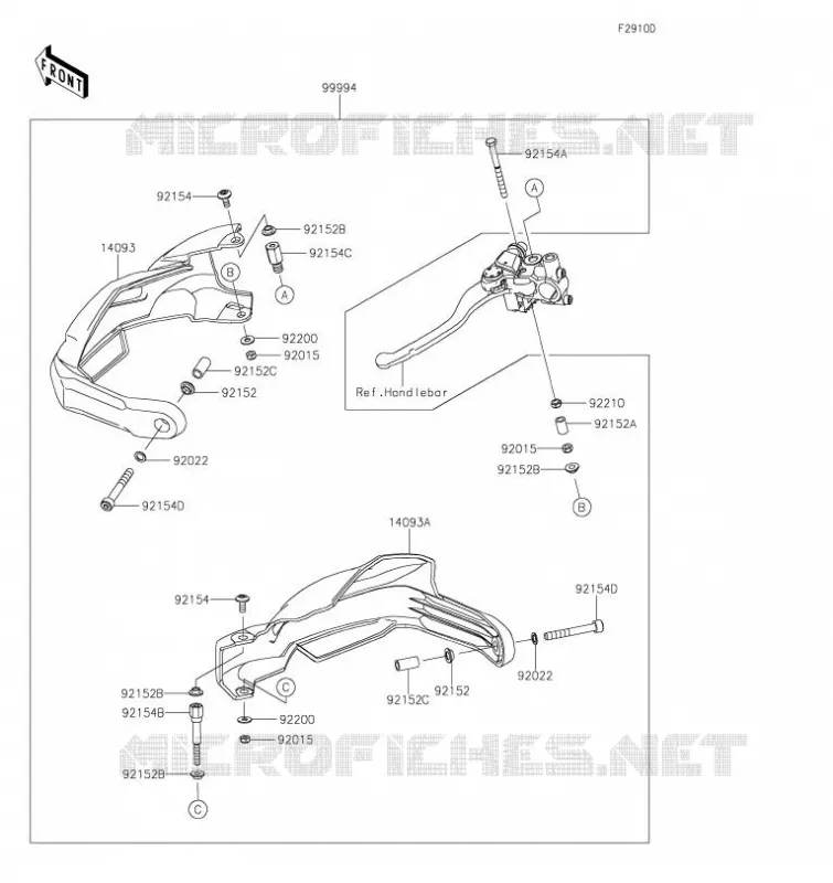 ACCESSOIRE(Hand Cover) Kawasaki MOTOS 1000 2020 VERSYS 1000  KLZ1000CLF