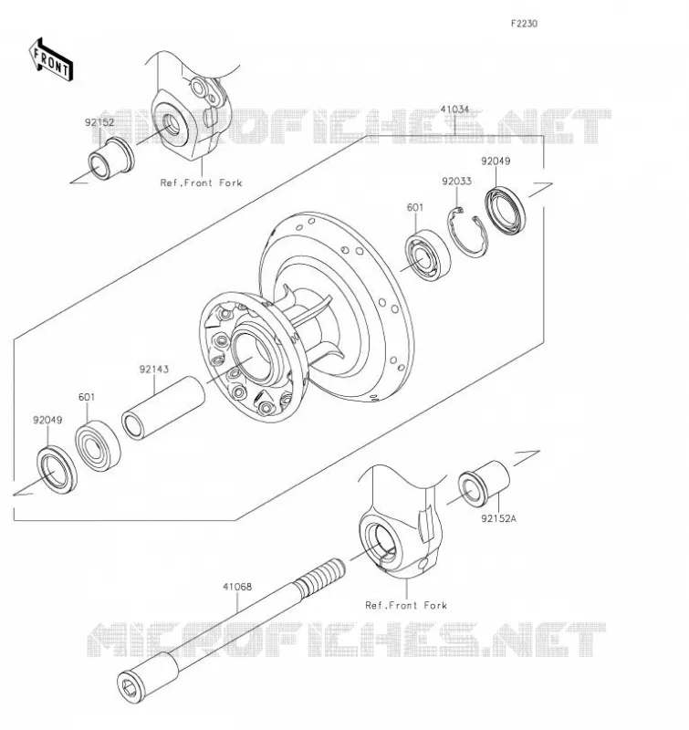 MOYEU AVANT Kawasaki MOTOS 800 2020 W800 CAFE  EJ800CLF