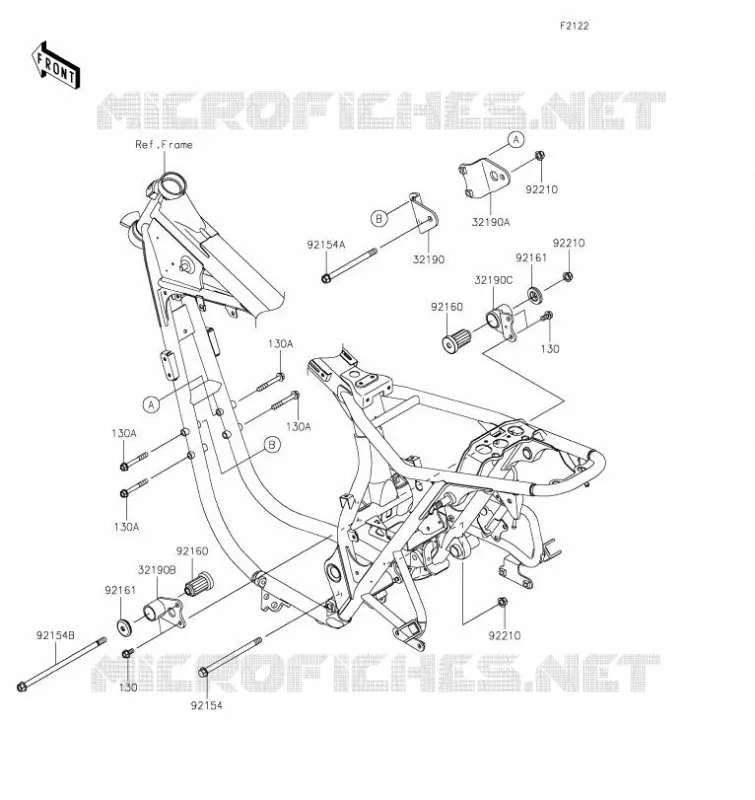 SUPPORT MOTEUR Kawasaki MOTOS 800 2020 W800 CAFE  EJ800CLF
