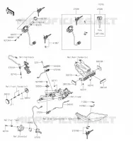 CONTACTEUR SERRURE/R&Eacute;FLECTEUR pour Kawasaki Z400 2019
