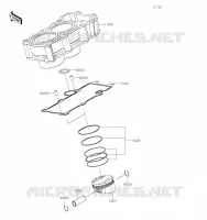 CYLINDRE/PISTON pour Kawasaki Z400 2019