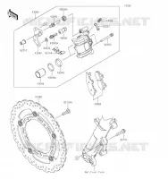 FREIN AVANT pour Kawasaki Z400 2019