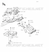 GARDE BOUE ARRI&Egrave;RE pour Kawasaki Z400 2019