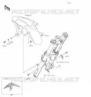 GARDE BOUE AVANT pour Kawasaki Z400 2019
