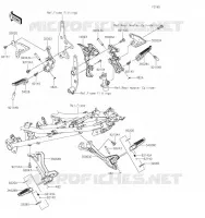 REPOSE PIED pour Kawasaki Z400 2019