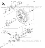 ROUE ARRI&Egrave;RE/CHAINE pour Kawasaki Z400 2019