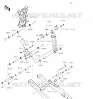 SUSPENSION/AMORTISSEUR pour Kawasaki Z400 2019