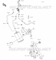 SYSTEME D'EVAPORATION CARBURANT(CA) pour Kawasaki Z400 2019