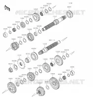 TRANSMISSION pour Kawasaki Z400 2019