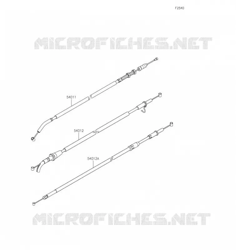 CABLES Kawasaki MOTOS 400 2020 Z400  ER400DLF