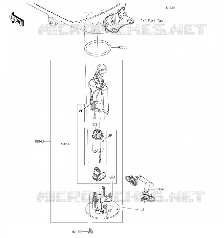 POMPE A ESSENCE Kawasaki MOTOS 400 2020 Z400  ER400DLF