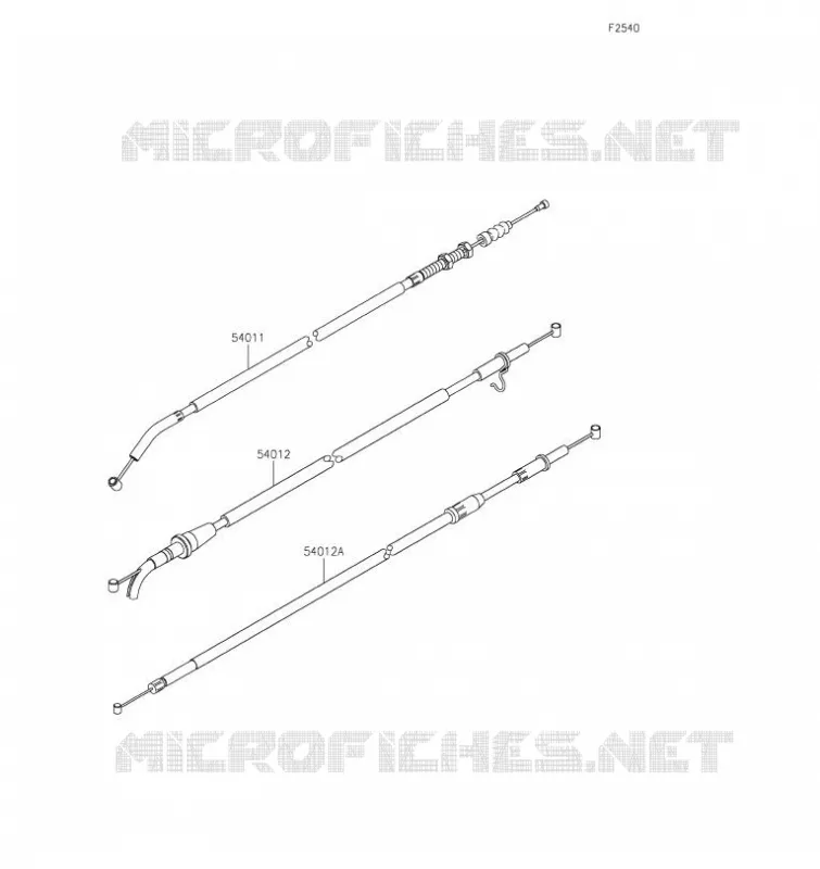 CABLES Kawasaki MOTOS 400 2020 Z400  ER400DLF