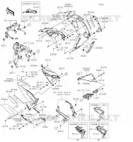 CARENAGE INFERIEUR pour Kawasaki NINJA 650 2020