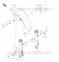 GARDE BOUE AVANT pour Kawasaki NINJA 650 2020