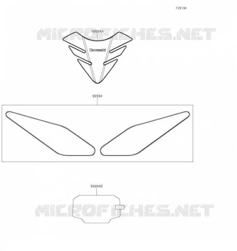 ACCESSOIRE(Tank Pads and Meter Film) Kawasaki MOTOS 650 2020 NINJA 650  EX650MLF