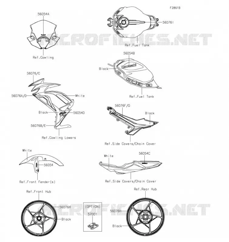 AUTOCOLLANTS(White)(MLFA) Kawasaki MOTOS 650 2020 NINJA 650  EX650MLF