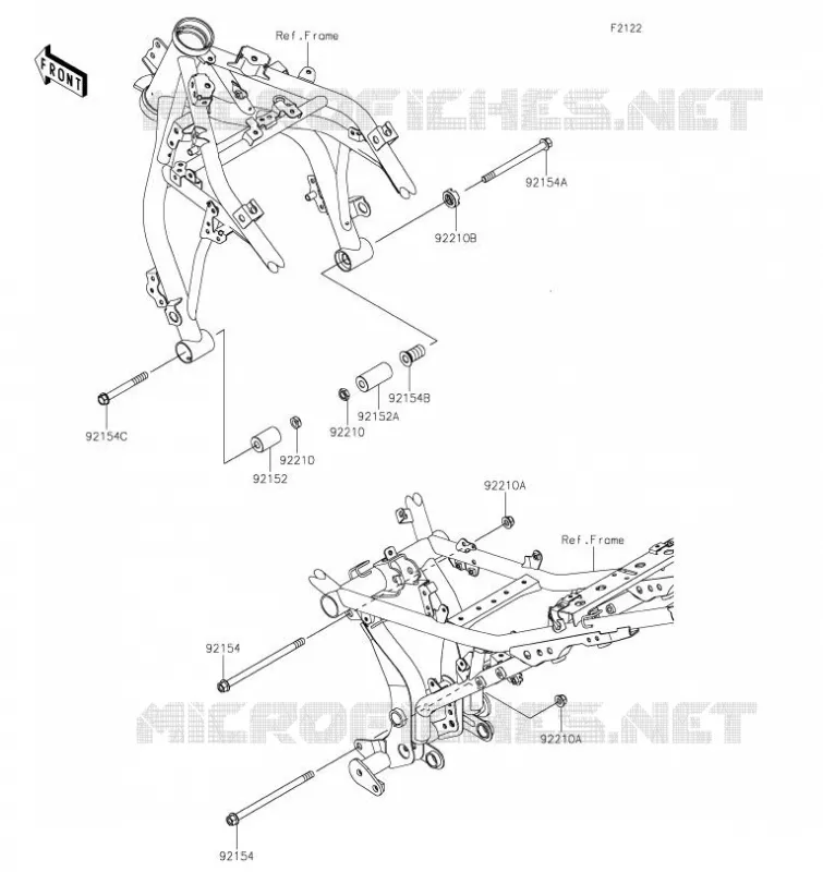 SUPPORT MOTEUR Kawasaki MOTOS 650 2020 NINJA 650  EX650MLF
