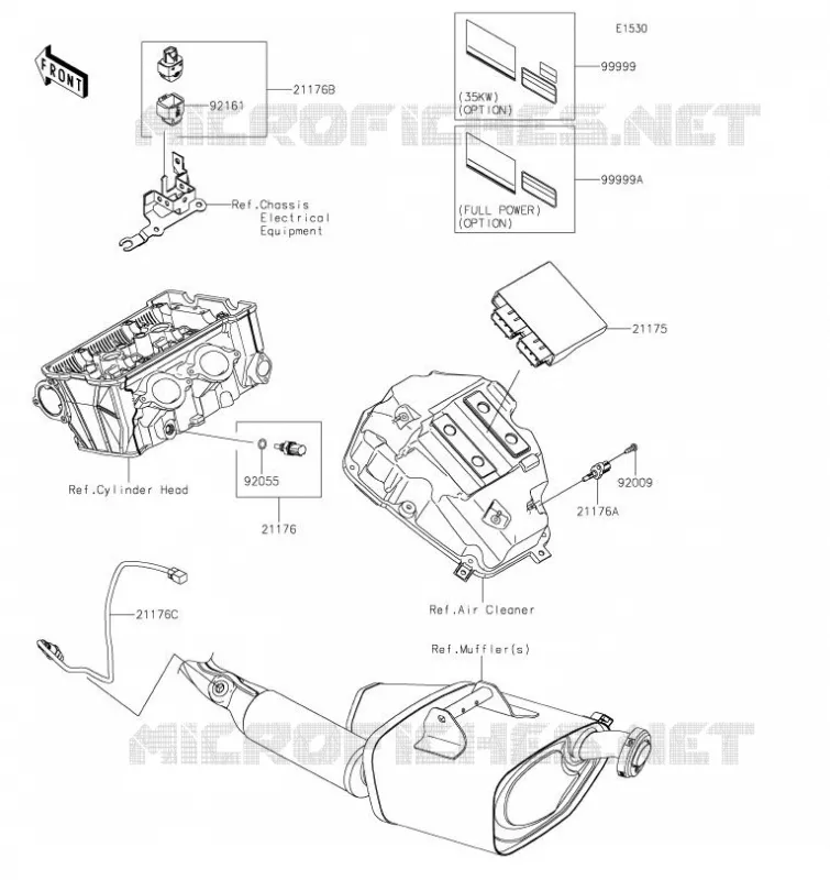 INJECTION CARBURANT Kawasaki MOTOS 650 2020 NINJA 650  EX650MLFA