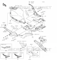 CACHE LAT&Eacute;RAL/GARDE CHAINE pour Kawasaki NINJA 650 2020