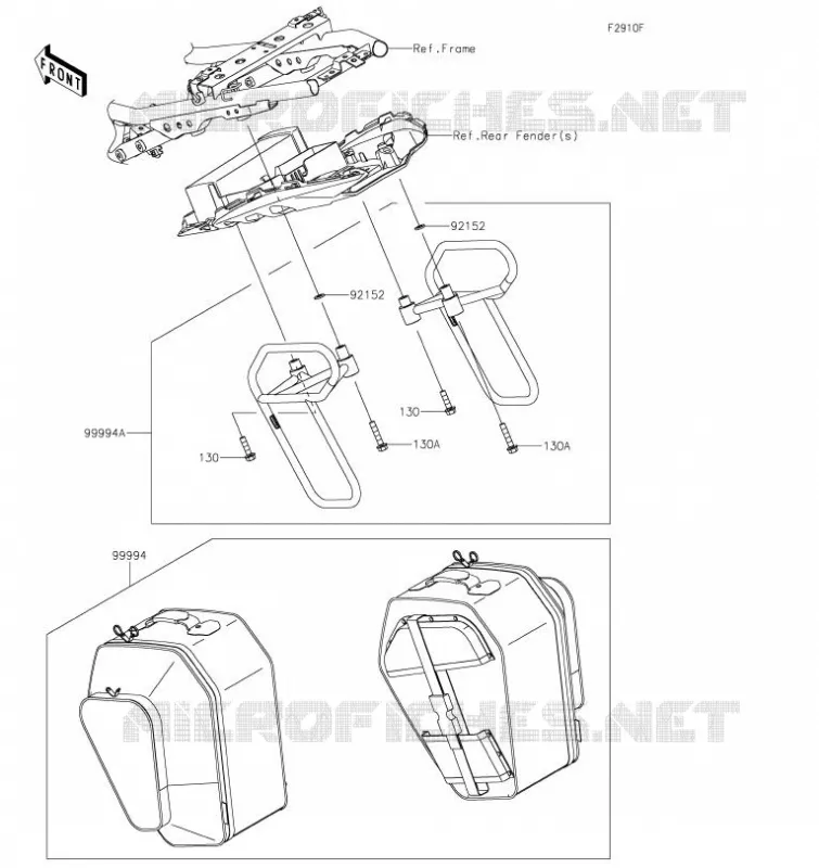 ACCESSOIRE(Pannier) Kawasaki MOTOS 650 2021 NINJA 650  EX650MMFNN