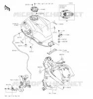 RESERVOIR CARBURANT pour Kawasaki VERSYS 650 2021