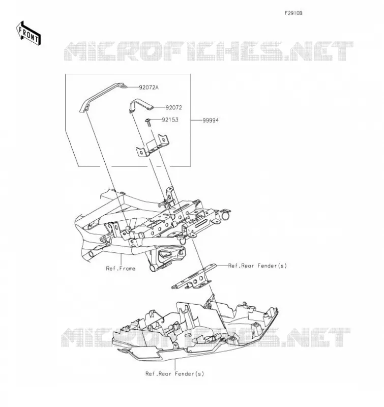 ACCESSOIRE (SUPPORT ANTIVOL U) Kawasaki MOTOS 650 2021 VERSYS 650  KLE650FMFNN