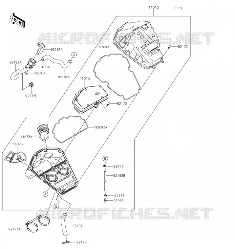 FILTRE A AIR Kawasaki MOTOS 650 2021 VERSYS 650  KLE650FMFNN