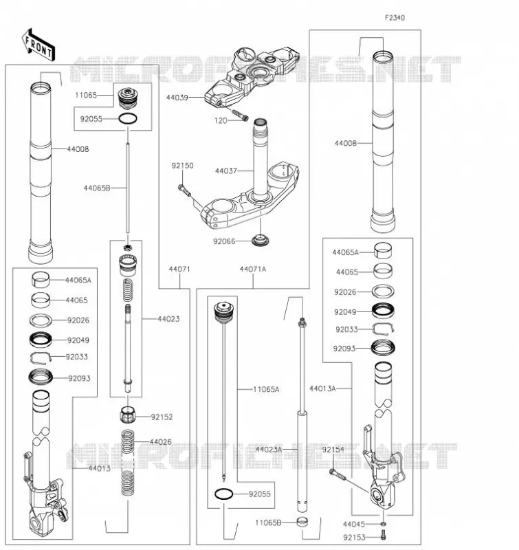 FOURCHE Kawasaki MOTOS 650 2021 VERSYS 650  KLE650FMFNN