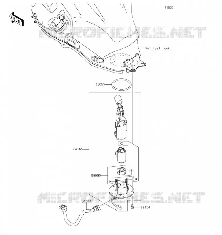 POMPE A ESSENCE Kawasaki MOTOS 650 2021 VERSYS 650  KLE650FMFNN